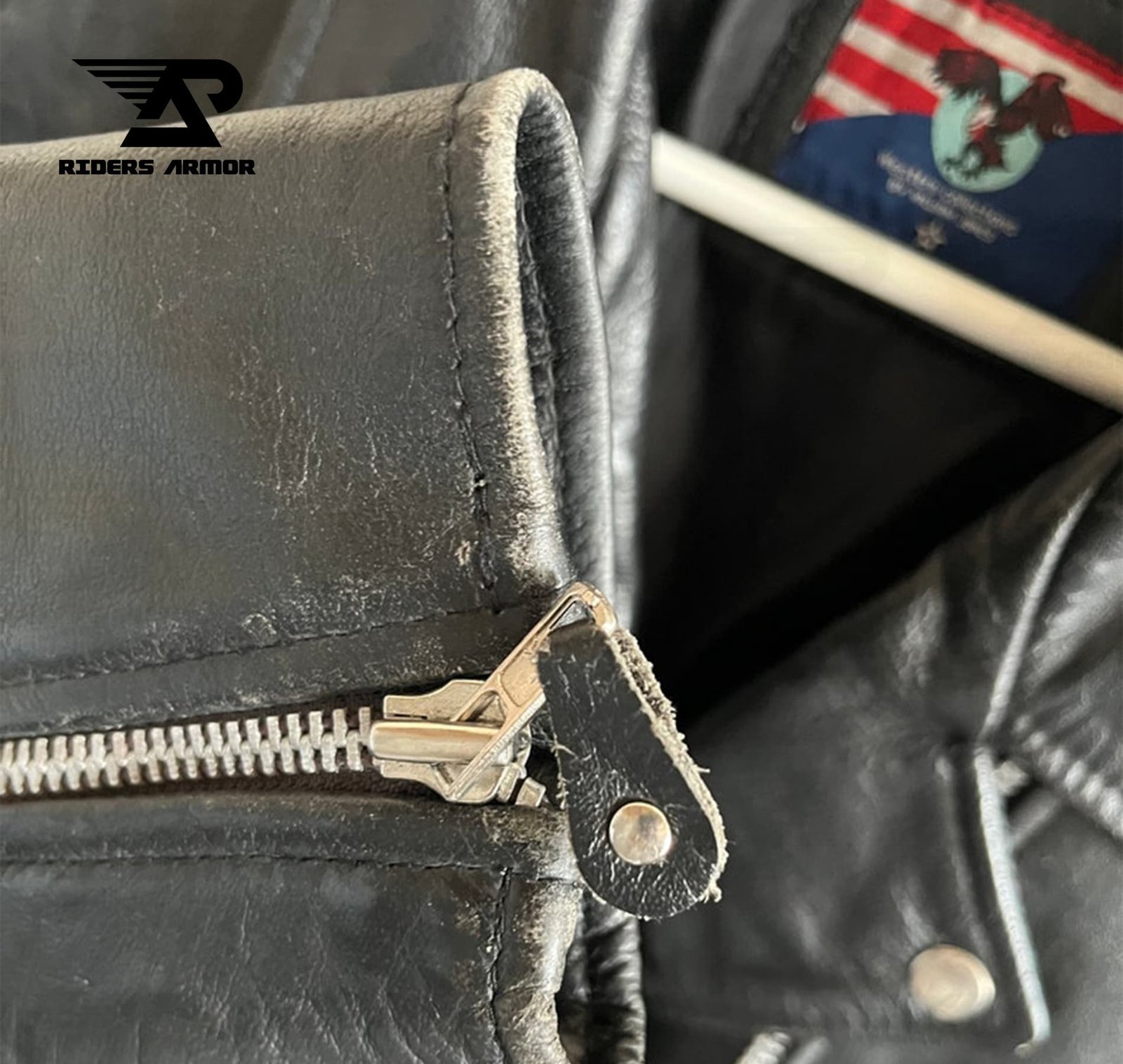 IconX Classic Black Ramones Motorcycle Jacket - Image 4