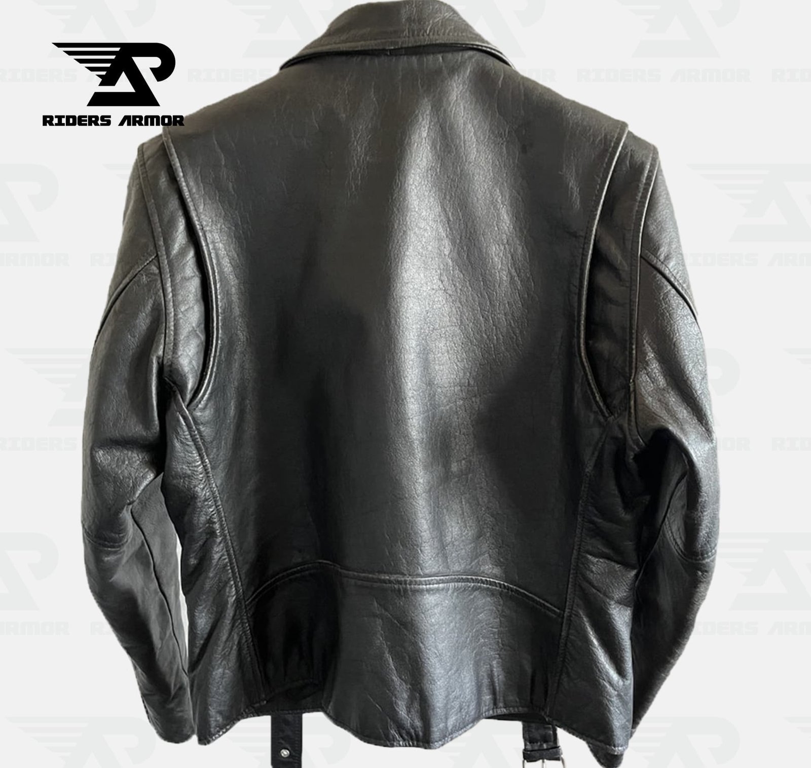 IconX Classic Black Ramones Motorcycle Jacket - Image 2