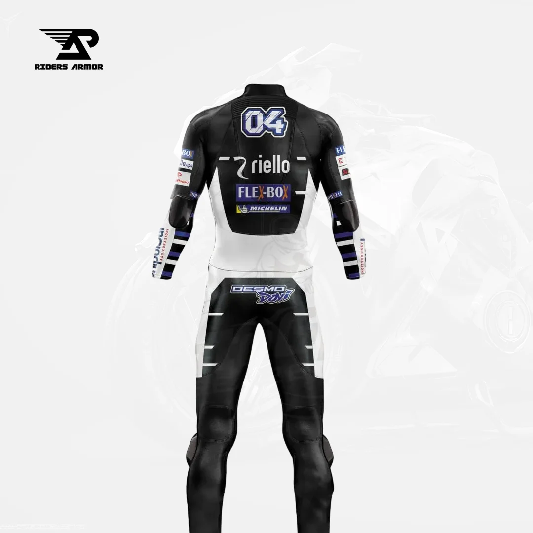 Ducati Andrea Dovizioso 2018 Black Racing OneTwo Piece Suit - Image 2