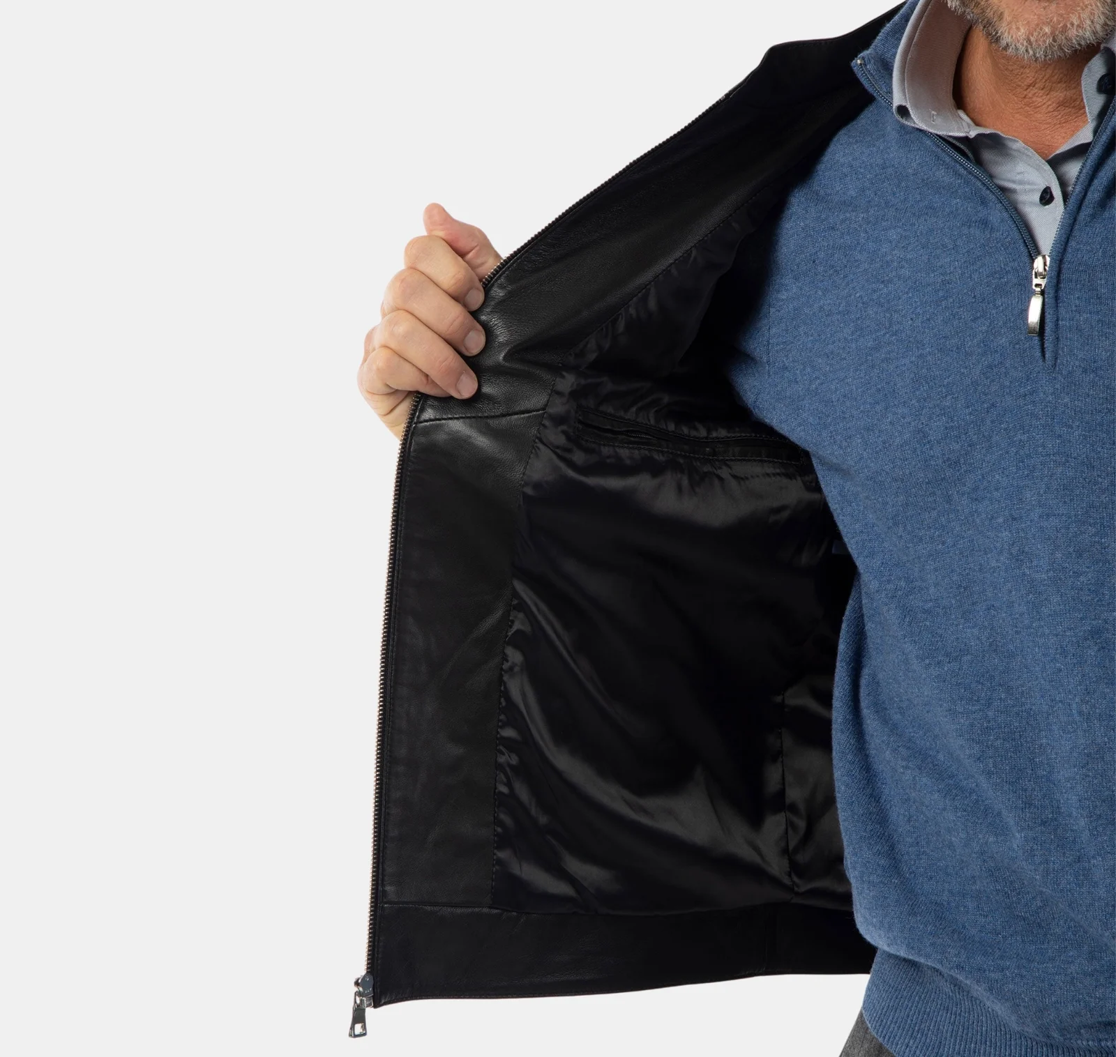 LuxeCraft Signature Soft Leather Jacket - Image 3