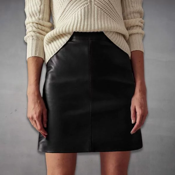 Riders Armor RebelA-Line Women’s Mini Leather Skirt